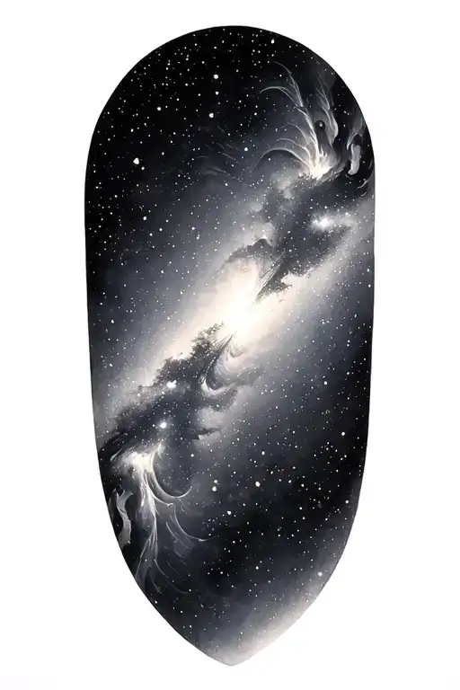 milky way galaxy minimalist tattoo tattoo design idea