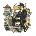 over the road bus driver tattoo tattoo design idea