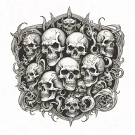 good vs evil tattoo design idea