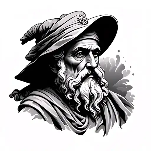 seneca philosopher tattoo design idea