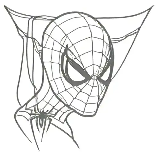 ekg Spider-Man tattoo design idea