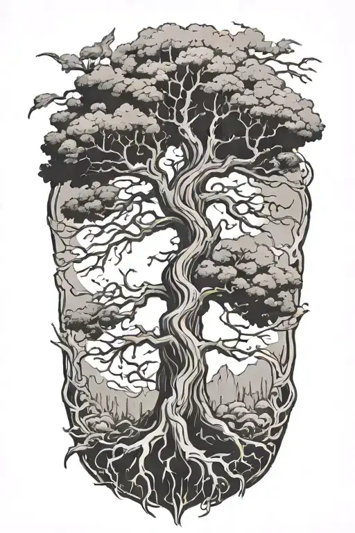 PTSD, War, Death, poison tree tattoo design idea