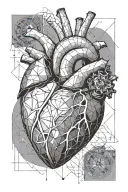 an anatomic heart in the Final Shape from Destiny 2 tattoo design idea