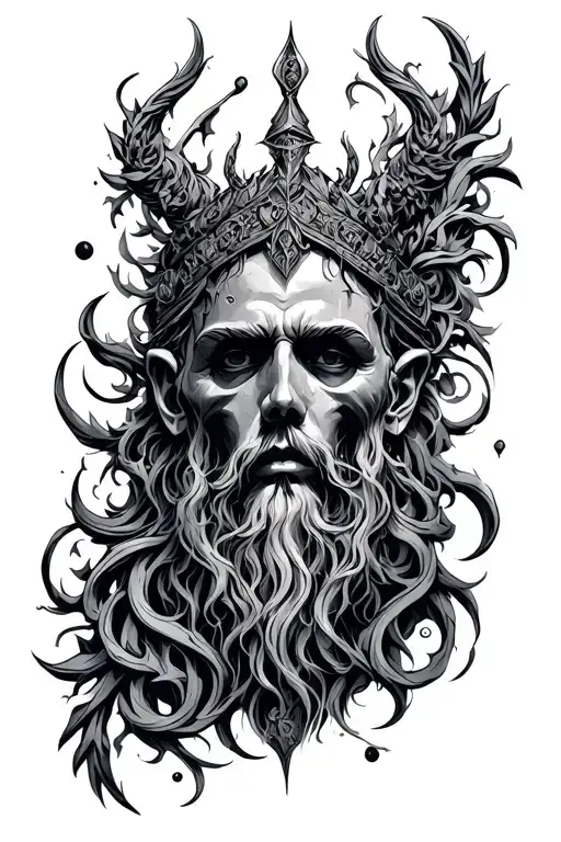 Sleep Token damocles tattoo design idea