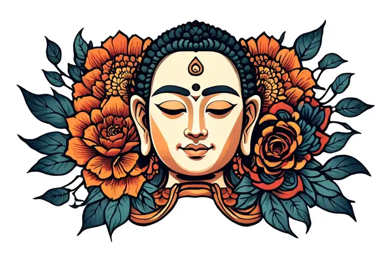 Buddhist inspired tattoo tattoo design idea