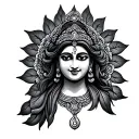 Lakshmi symbol made tattoo design idea