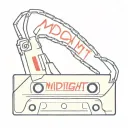 Text: midnight memories  with red cassette tape tattoo design idea