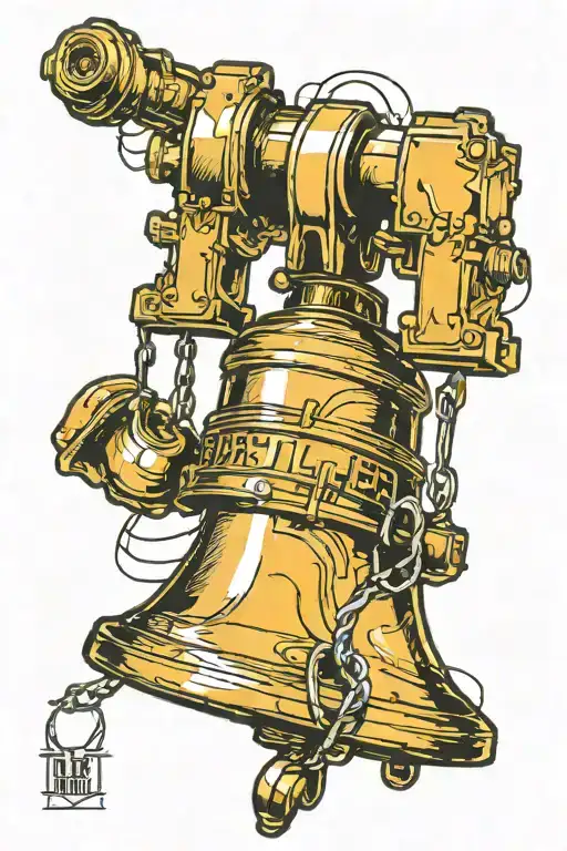 liberty bell tattoo design idea
