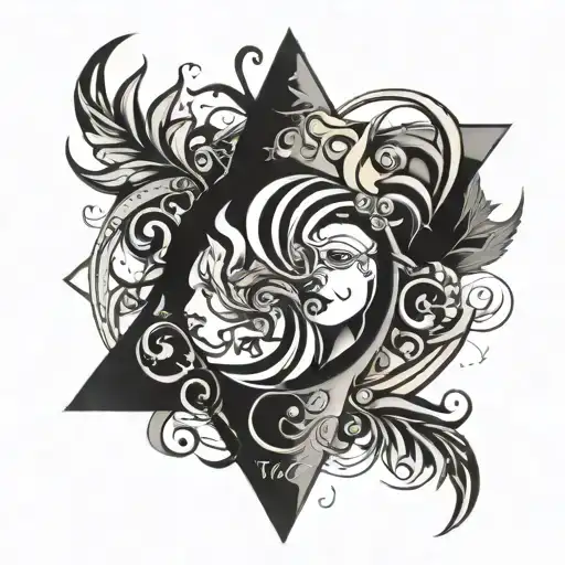 Family. Husband is Pisces, wife is Leo, children are Taurus and Cancer. tattoo design idea