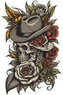 remembrance tatto for grandpa who was a farmer and served the us military tattoo design idea