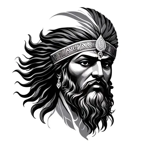 Mahabharat tattoo design idea