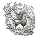 Arcane and Dune Chronicles tattoo design idea