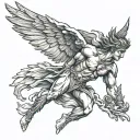 Icarus tattoo design idea