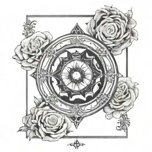 strength tarot card tattoo design idea
