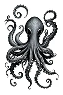 eldritch octopus tattoo on forearm tattoo tattoo design idea
