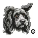 cockapoo tattoo design idea