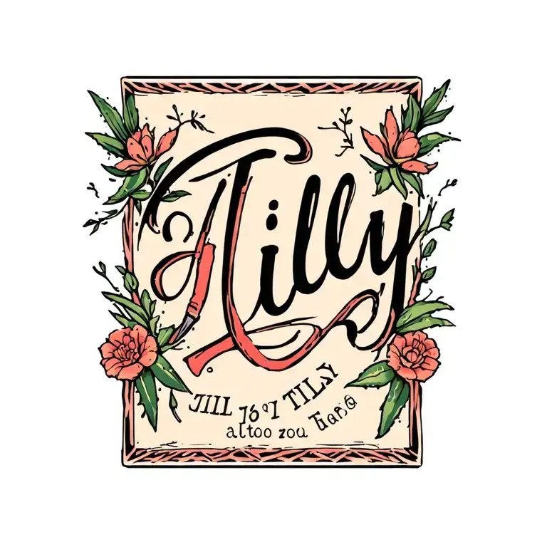 "TILLY" Aloe tattoo design idea