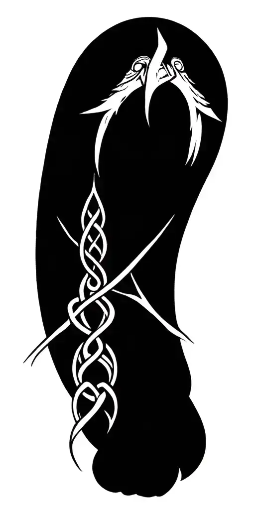 lord of the rings full story in celtic knots style tattoo tattoo design idea