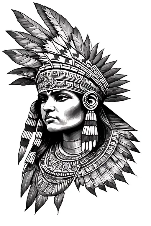 Aztec tattoo design idea