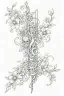 everything happens for a reason on spine tattoo tattoo design idea