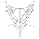 Godspeed written vertically tattoo design idea