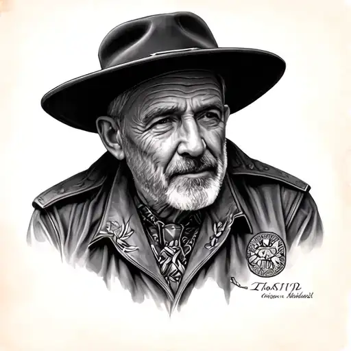 Memorial Father tattoo design idea