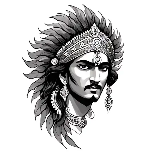 Mahabharat tattoo design idea