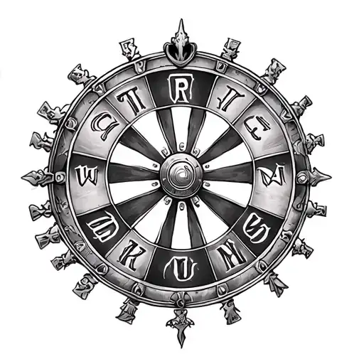Wheel Of Fortune tattoo design idea