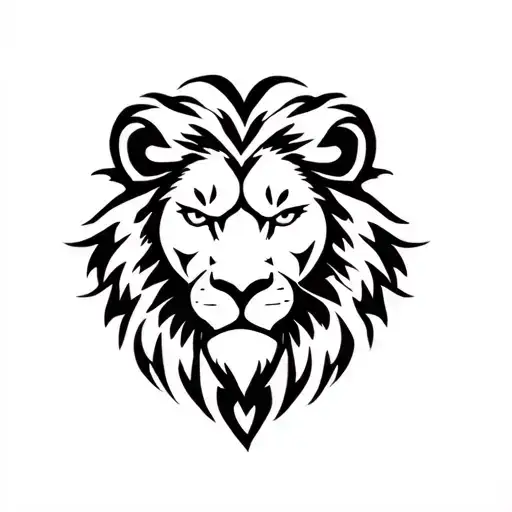 "Quality of perfect " lion head tattoo design idea