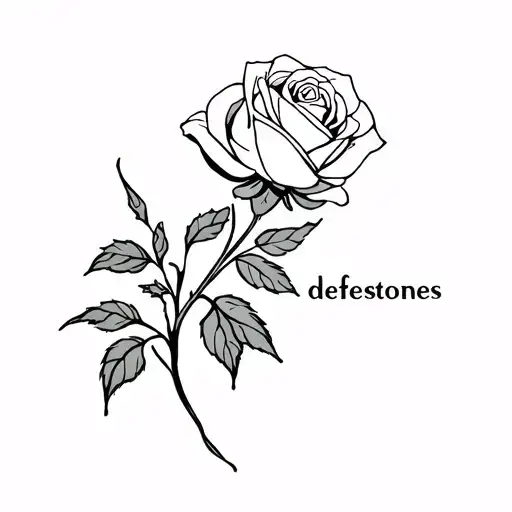 deftones rose tattoo design idea