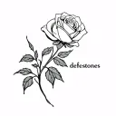 deftones rose tattoo design idea