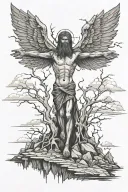 Golgotha tattoo design idea