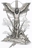 Golgotha tattoo design idea