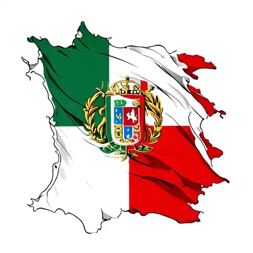 Italian Flag tattoo design idea