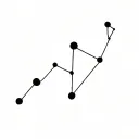 libra and Aquarius constellation tattoo design idea