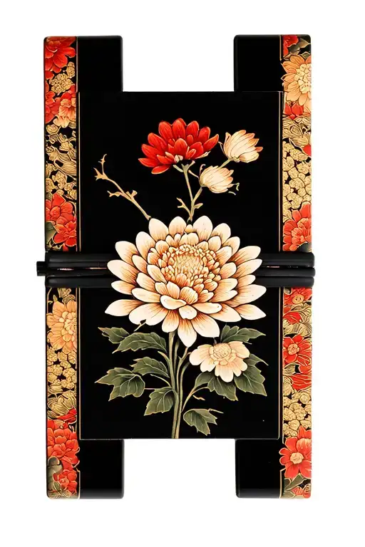 omamori tattoo chrysanthemum tattoo design idea