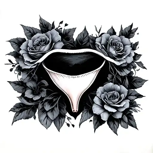 Vaginal tattoo design idea