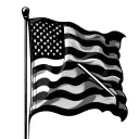 Golf Flag tattoo design idea