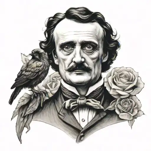 Edgar Allan Poe tattoo design idea