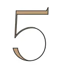 number 5 related to running freely symbolizing freedom tattoo design idea