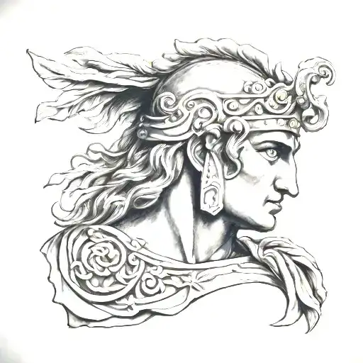 Alexander the Great tattoo design idea