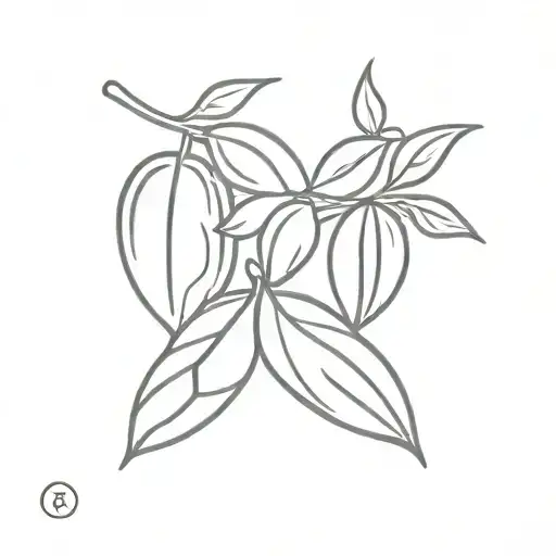 Almonds tattoo design idea