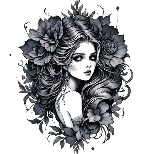 Dark Romance tattoo design idea