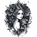 Dark Romance tattoo design idea