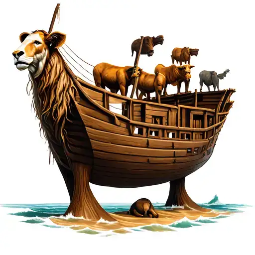 noah's ark tattoo design idea