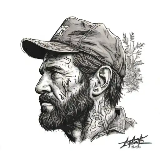 The last of us, Ghost COD, Arthur Morgan tattoo design idea