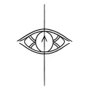 Symbol protection eye tattoo design idea