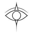 Symbol protection eye tattoo design idea