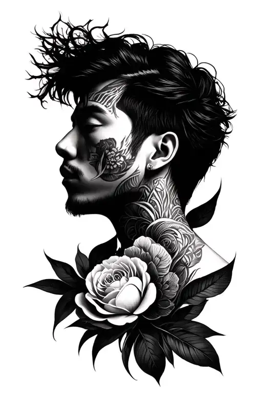 sung jinwoo with igris tattoo design idea