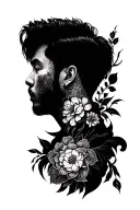 sung jinwoo with igris tattoo design idea